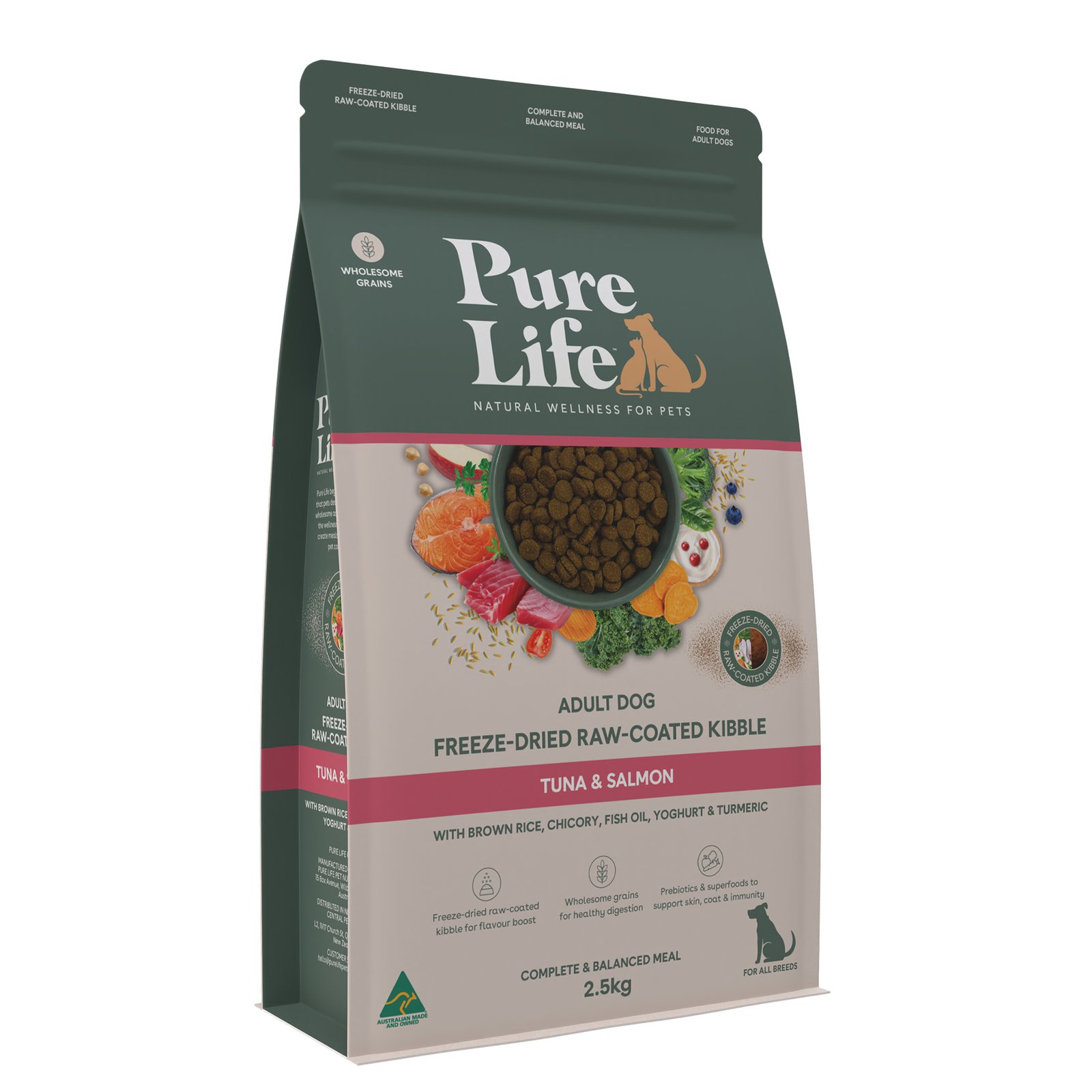 Freeze-Dried Raw-Coated Kibble Tuna & Salmon Flavour For Adult Dogs - Image 13