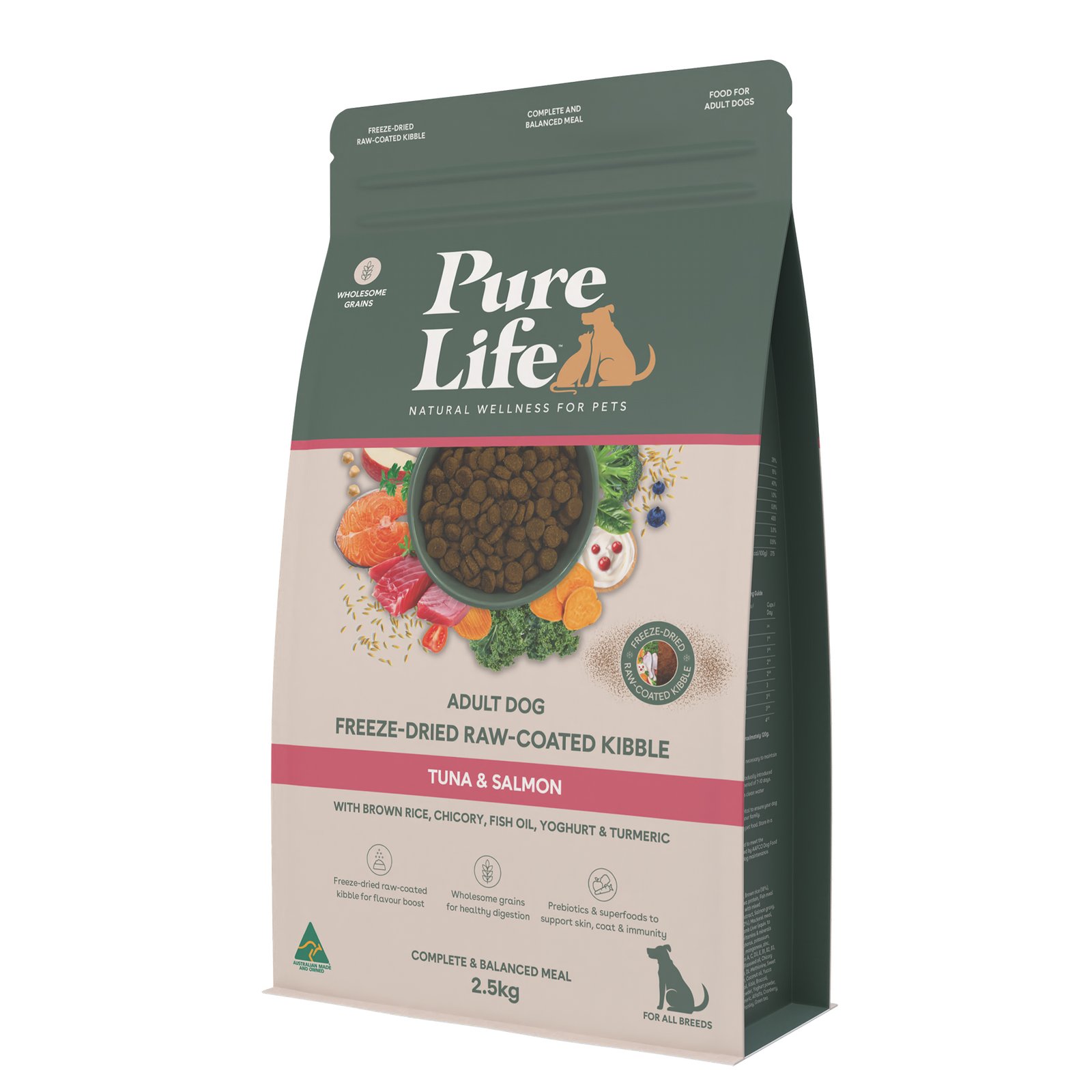 Freeze-Dried Raw-Coated Kibble Tuna & Salmon Flavour For Adult Dogs - Image 14