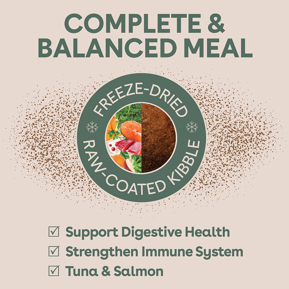 Freeze-Dried Raw-Coated Kibble Tuna & Salmon Flavour For Adult Dogs - Image 4