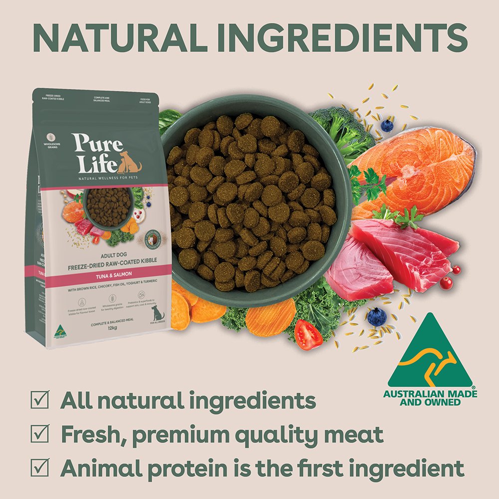 Freeze-Dried Raw-Coated Kibble Tuna & Salmon Flavour For Adult Dogs - Image 6