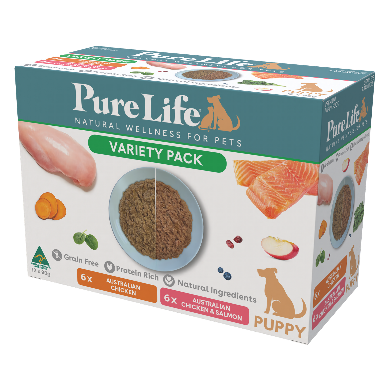 Pure Life Wet Dog Food - Variety Pack For Puppies